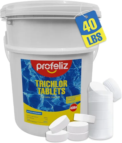 Vista 9 de PROFELIZ Tabletas de cloro de 3 pulgadas para piscinas, mata bacterias y detiene algas, disolución lenta, embalaje protector exclusivo, tabletas