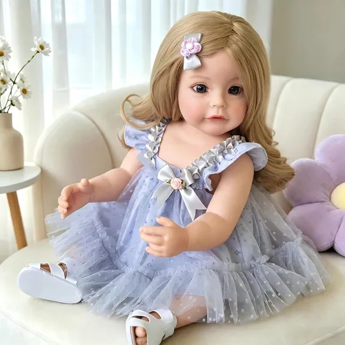 Vista 7 de iCradle Muñecas Reborn realistas de 22 pulgadas, muñeca de bebé recién