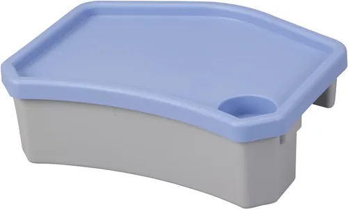 Vista 3 de Drive Medical RTL10131 E-Z Walker Caddy con bandeja, gris/azul
