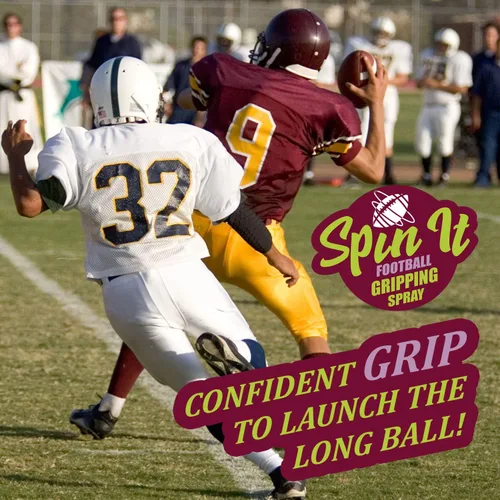 Vista 3 de Spin iT Football Grip Spray – Agarre firme con o sin guantes de fútbol – Complemento al equipo de entrenamiento de fútbol y accesorios de fútbol
