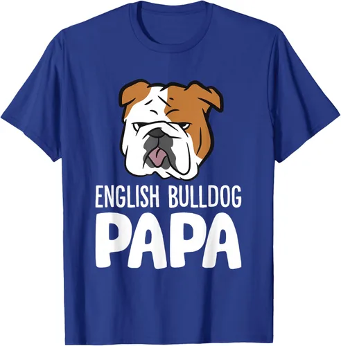 Vista 25 de Camiseta divertida de Bulldog Inglés para papá dueño de perro, Negro