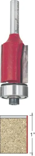 Vista 32 de Broca de fresado de 2 ranuras con mango de 1/4 de pulgada Freud 42-080 7/8 de pulgada de diámetro