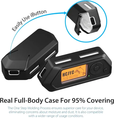 Vista 2 de Funda para Flipper Zero, 5 en 1 Funda protectora Juego de accesorios con 3 unidades de protector de pantalla y funda de transporte EVA para Flipper