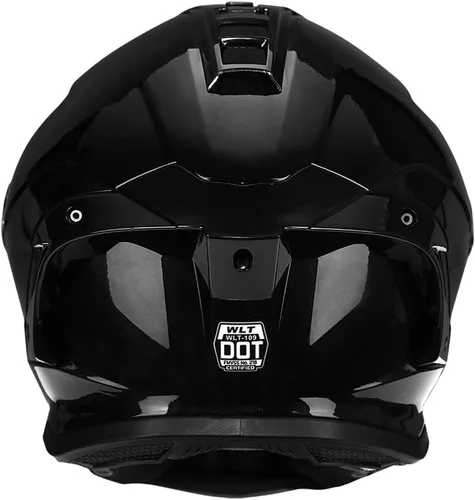 Vista 5 de Casco integral para motocicleta, casco de moto para adultos, hombres y mujeres, carreras de calle, ciclomotor, aprobado por DOT