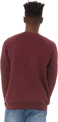 Vista 60 de Bella Canvas Sudadera de forro polar de esponja con cuello redondo (3901), Gris oscuro (Dark Grey Marble Fleck), M