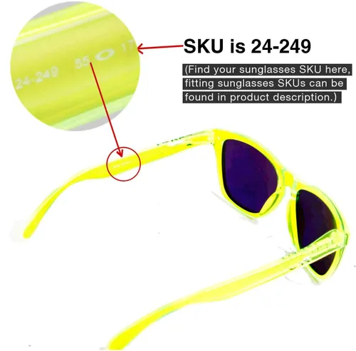 Vista 4 de Walleva - Lentes de repuesto para gafas de sol Oakley Frogskins, 11 opciones disponibles
