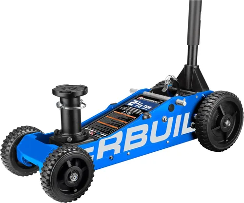 Vista 10 de Powerbuilt Gato de garaje de triple elevación de 3000 libras, vehículo resistente, camión, automóvil, motocicleta, elevación de transmisión