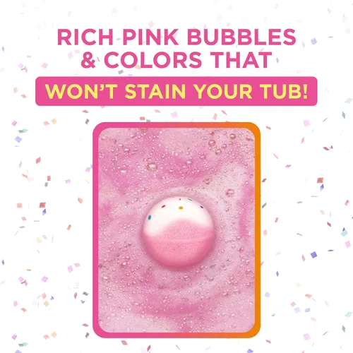 Vista 5 de Bombas de jabón para baño de burbujas, Pastel de cumpleaños