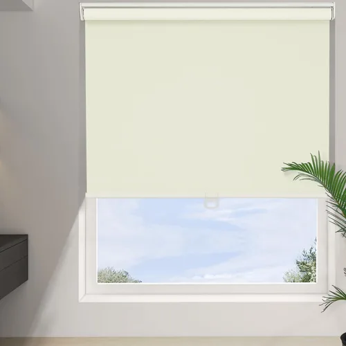 Vista 2 de Persianas enrollables opacas sin cordones para ventanas, 100 % oscurecimiento de la habitación, protección UV con aislamiento térmico, persianas