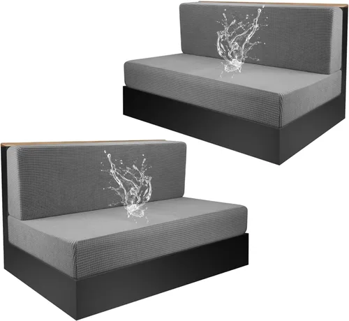 Vista 23 de Funda elástica para cojines de comedor de caravana, asiento de cabina de sofá jacquard para banco de automóvil de cámper