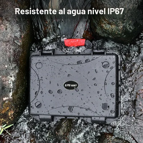Vista 5 de FPVtosky Funda rígida para DJI Mavic 4 Pro Creator/Fly More Combo, se adapta a DJI RC Pro 2/RC 2/RC2 con parasol, hasta 5 baterías, concentrador