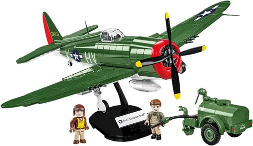 Vista 9 de COBI Colección Histórica WWII P-47 Thunderbolt™ & Tank Trailer Edición Ejecutiva