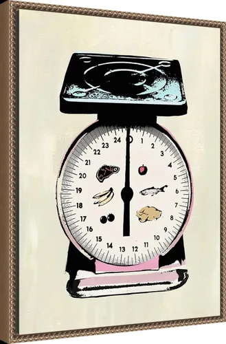 Vista 2 de Amanti Art Lienzo enmarcado para pared, 24 x 18 pulgadas, aparato de cocina retro II por Annie Warren, lienzo enmarcado para pared, obras de arte