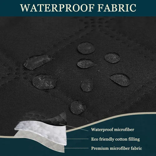 Vista 3 de Yonus Funda impermeable para silla de comedor, funda para silla de oficina, funda resistente al agua para silla de comedor, funda para silla