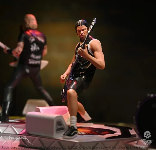 Vista 6 de Knucklebonz - Estatua coleccionable de edición limitada de Robert Trujillo (Metallica) (solo 3000 creados) - Rock Iconz, con licencia