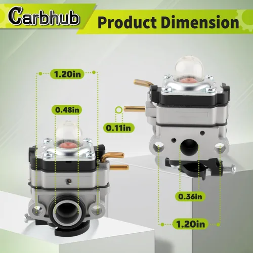 Vista 5 de Carbhub TBP6160 TB4BP TB4BPEC 753-05676A Carburador para Troy-Bilt TB4BP (41AR4BPG966) TBP6160 TB4BPEC Soplador de Mochila 753-05676A Carburador