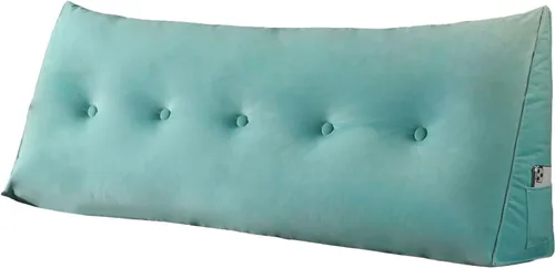 Vista 11 de Cojín triangular para la espalda, almohada de cuña larga para dormir después de la cirugía, almohadas de lectura para sentarse en la cama, cojín
