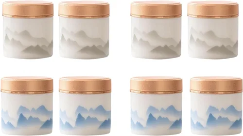 Vista 16 de Urna pequeña para cenizas humanas – Mini urna decorativa de cerámica para funeraria, urnas conmemorativas de 2.5 pulgadas para adultos, niños