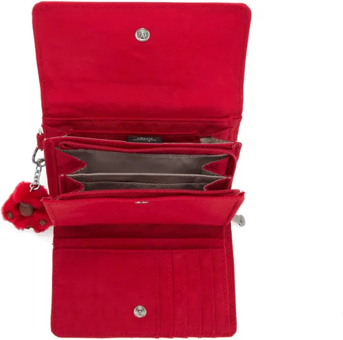 Vista 2 de Kipling Pixi - Cartera organizadora mediana, Tonal de cereza., Cartera plegable
