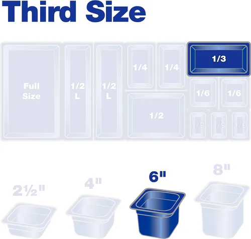 Vista 8 de Carlisle FoodService Products Storplus - Recipiente de almacenamiento de alimentos, sartén para catering, bufés, restaurantes, policarbonato (Pc)
