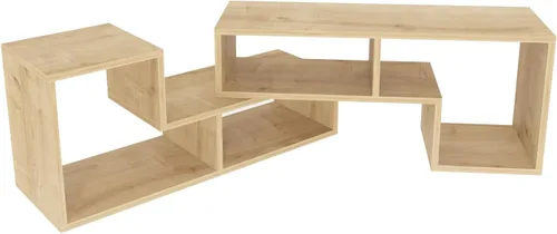 Vista 5 de Decorotika Cubicco - Soporte modular para TV (2 piezas) con estantes abiertos
