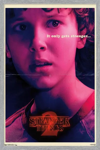 Vista 16 de Trends International Netflix Stranger Things: Season 2 - Póster de pared de Once de 22.4 pulgadas de largo x 14.7 pulgadas, versión enmarcada