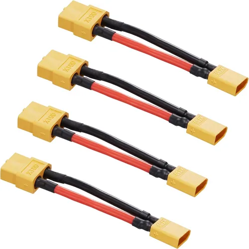 Vista 6 de Conector hembra 10AWG Ec5 a SAE, paquete de 2 cables SAE a EC5 de alimentación automotriz, adecuado para batería solar de coche, 5.9 in