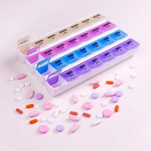 Vista 6 de Organizador de píldoras Apex para 7 días , 70069B, Paquete de 1, Multicolor, 1, 1