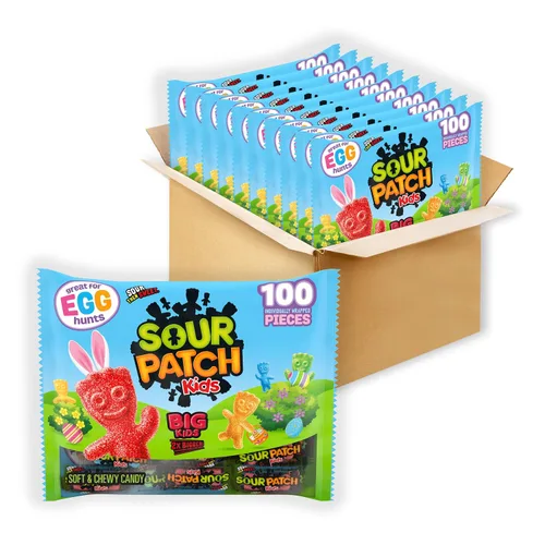 Vista 17 de SOUR PATCH KIDS Apple Harvest - Caramelos suaves y masticables de Halloween, 6 bolsas de 10 onzas