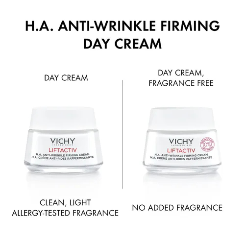 Vista 2 de Vichy LiftActiv H.A. Anti-Wrinkle Firming Cream, Anti Aging Face Cream With Vitamin C & Hyaluronic Acid, Smoothing & Firming For Wrinkles, Visibly