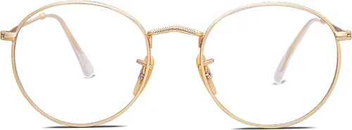 Vista 9 de SOJOS Blue Light Blocking Computer Glasses Round Eyewear Anti Blue Light Lens Preppy Chic SJ5024B
