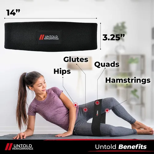 Vista 3 de Heavy Resistance Bands - Hip Bands for Working Out, Premium Exercise Bands Resistance, Durable Resistance Bands for Strength, Flexibility & Glute