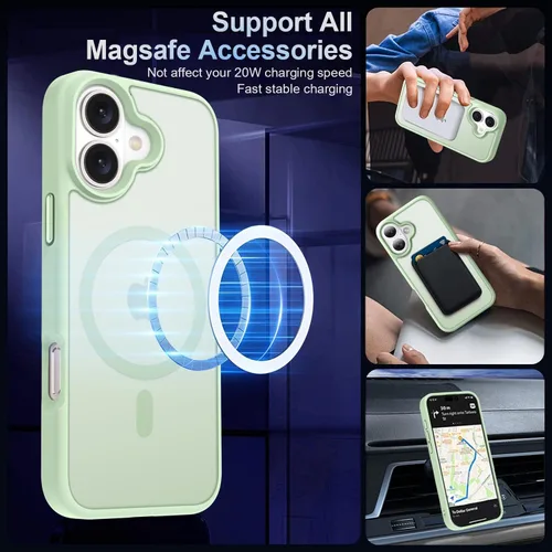 Vista 306 de MOCCA - Funda magnética resistente para iPhone XR de 6.1 pulgadas, compatible con MagSafe, funda con protección contra caídas de grado militar