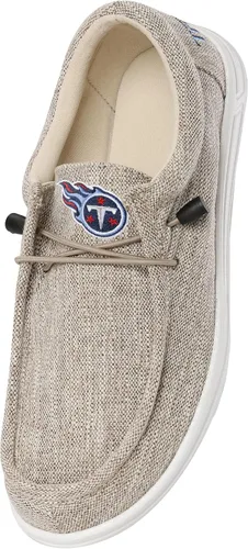 Vista 26 de FOCO Men's NFL Team Logo Lightweight Loafers Lace Up Cotton Knit Shoes