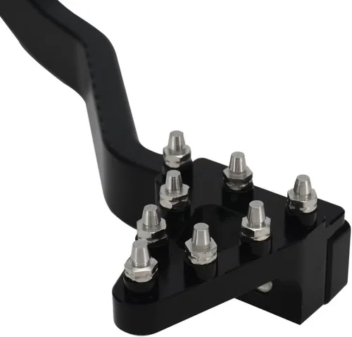 Vista 5 de JFG RACING Palanca de pedal de freno trasero plegable para motocicleta, CNC universal para CRF XR RM KX KLX TTR PW SSR Apollo TAO TAO SDG 50cc