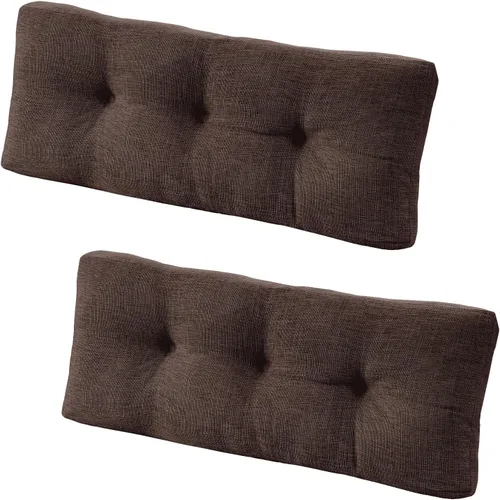 Vista 22 de downluxe Cojín de banco de interior para muebles de interior, cojín de asiento de banco de espuma texturizada, antideslizante, copetudo, 36 x 14 x 4