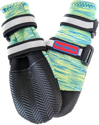 Vista 15 de Botas protectoras para patas de perro en neopreno, para todos los climas, con correas retráctiles en 5 tamaños., Negro