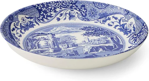 Vista 7 de Spode Tazón para pasta italiana azul, juego de 4 9 pulgadas, blanco Loza de loza, fabricada en Inglaterra, apta para lavavajillas y microondas