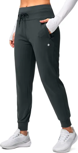 Vista 41 de G Gradual Pantalones deportivos con forro polar para mujer, de cintura alta, resistentes al agua, térmicos, para invierno, correr, senderismo