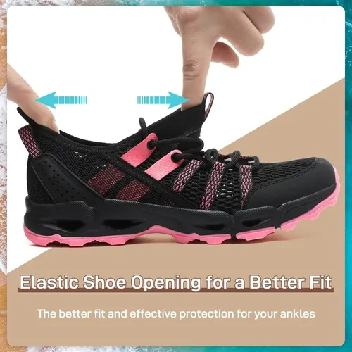Vista 5 de ziitop Zapatos acuáticos de senderismo para mujer, de secado rápido, para deportes al aire libre