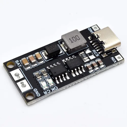 Vista 2 de Adeept Tipo-C USB-C 2S 2A 18650 21700 3.7V Módulo de carga de batería de litio Placa de carga Step-Up Boost Li-Po polímero USB C a 8.4V