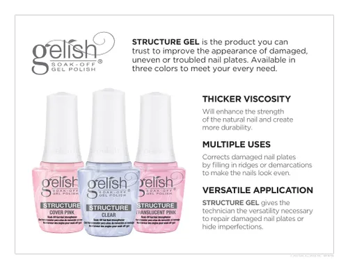 Vista 5 de Gelish Gel de estructura con brocha, esencial de gel de larga duración