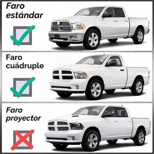 Vista 9 de Ensemble de phares compatible avec 2009 2010 2011 2012 2013 2014 2015 2016 2017 2018 Ram 1500, 2019 Ram 1500 Classic, 2010-2018 Ram 2500 3500 phares