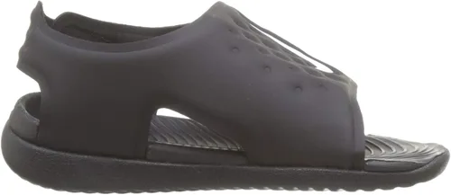 Vista 6 de Nike Sandalias de ajuste de rayos solares para niños pequeños y grandes, NegroBlanco