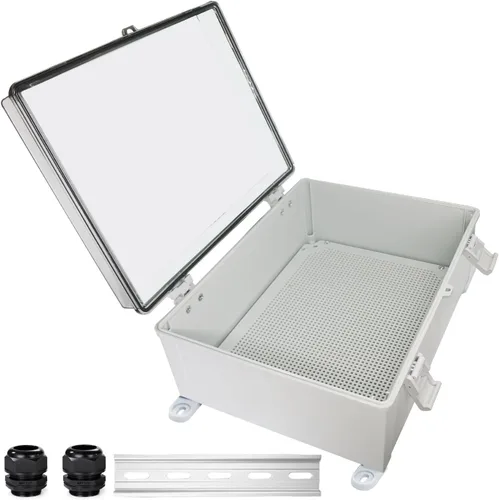 Vista 24 de Caja Eléctrica Impermeable a Prueba de Polvo Caja de Conexiones Resistente a la Intemperie IP67 Carcasa de Plástico ABS Caja de Proyecto