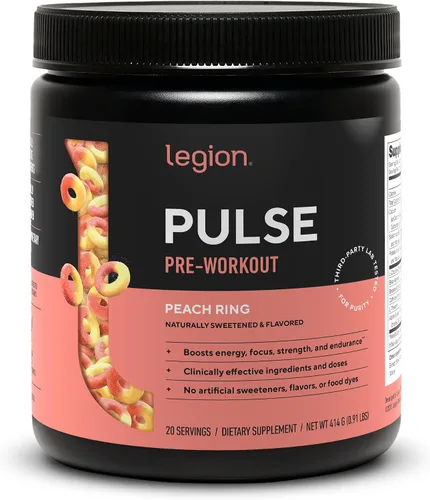 Vista 9 de LEGION Pulse Pre Workout - Bebida preentrenamiento de óxido nítrico totalmente natural para aumentar la energía, sin creatina, endulzada