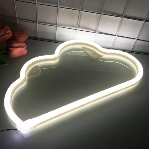 Vista 45 de Letrero de neón de amor para dormitorio, USB o batería, luz de neón para pared, luz de neón LED como letreros de pared de neón para niñas, letrero