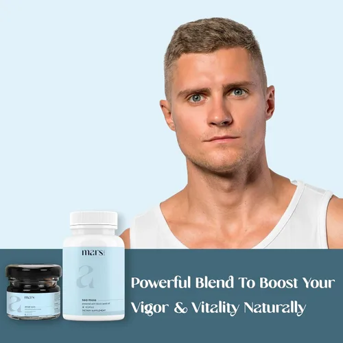 Vista 7 de mars by GHC Vitality Booster Combo Resina Shilajit y tapas de musgo marino (60 N) Bienestar general Good Health Company Bienestar general