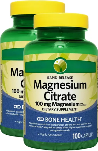 Vista 7 de KP+ Magnesio Citrato de magnesio 100 mg Apoyo a la salud ósea y muscular Cápsulas de liberación rápida 100 unidades Suplemento dietético