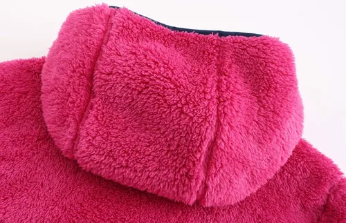 Vista 7 de BTPEIHTD Chaqueta sherpa de forro polar suave con cremallera completa para niña
